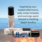 Summer Fling Perfume Oil | Ocean and Sea Salt Fragrance | Amber & Bonfire Scent image 1
