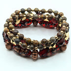 Mixed Beaded Bracelets for Women Jewelry Boho Beaded 4 Stacked Set image 2