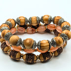 Beaded Bracelets for Women Jewelry Boho Beaded 3 Stacked Set image 1