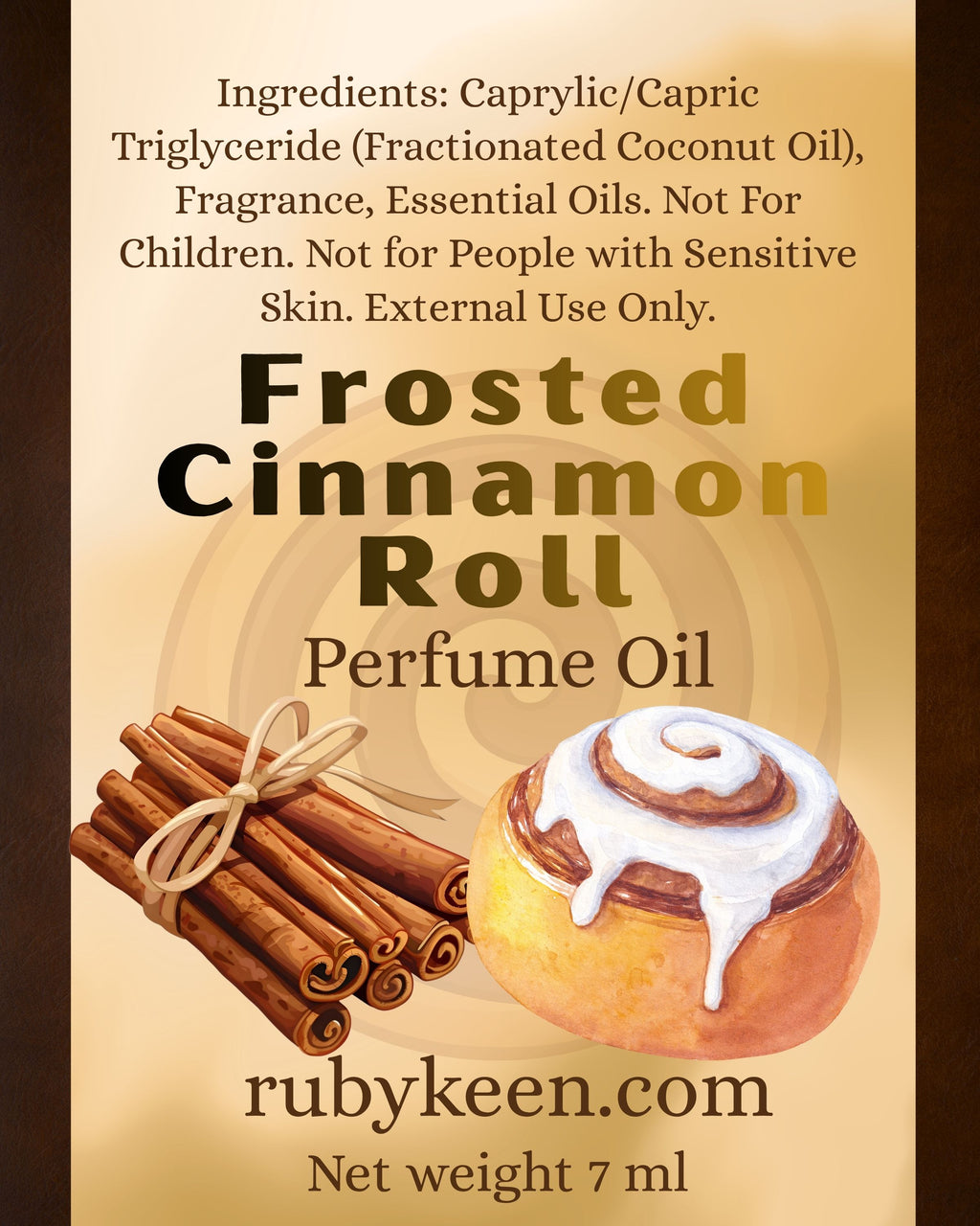 Frosted Cinnamon Bun Perfume Oil | Sweet Bakery Roll On Fragrance | 7 ml image 3