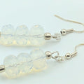 Clear Crystal Stacked Dangle Earrings image 0