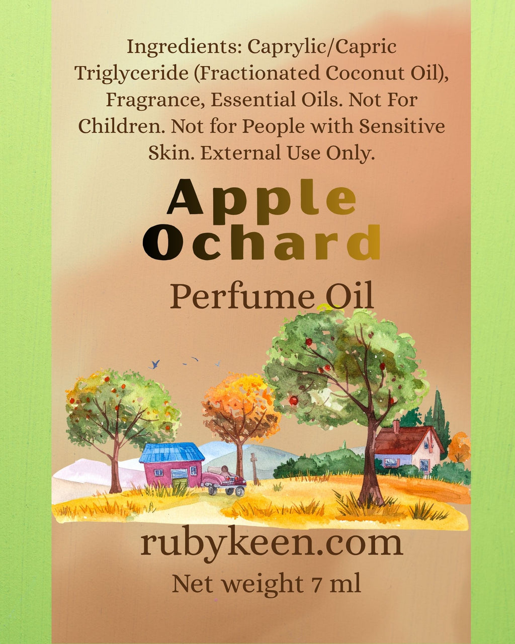 Apple Orchard Perfume Oil | Apple Cider Fragrance | Autumn Scent With Jasmin image 2