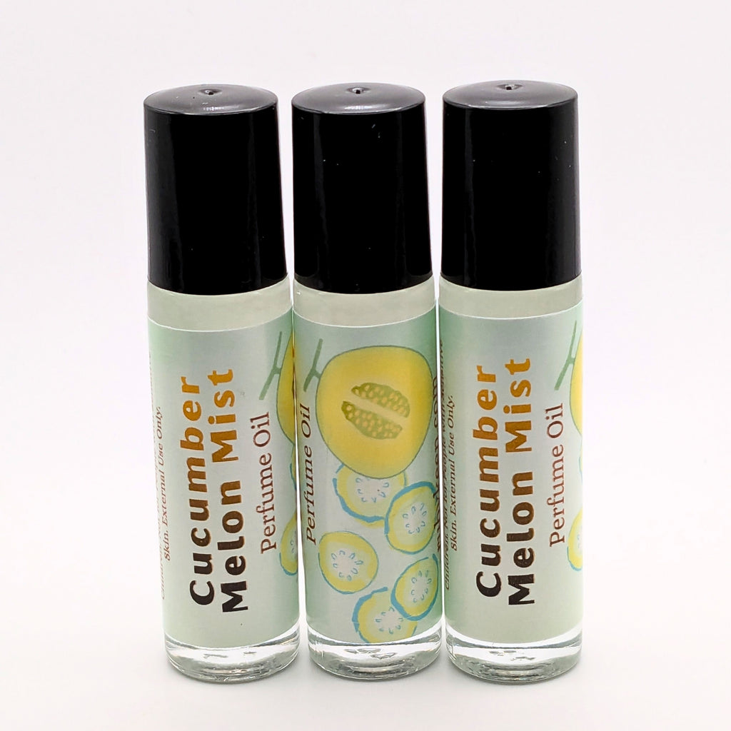 Cucumber Melon Perfume Oil | Green Tea, Fresh Scent | 7ml Rollerball image 5