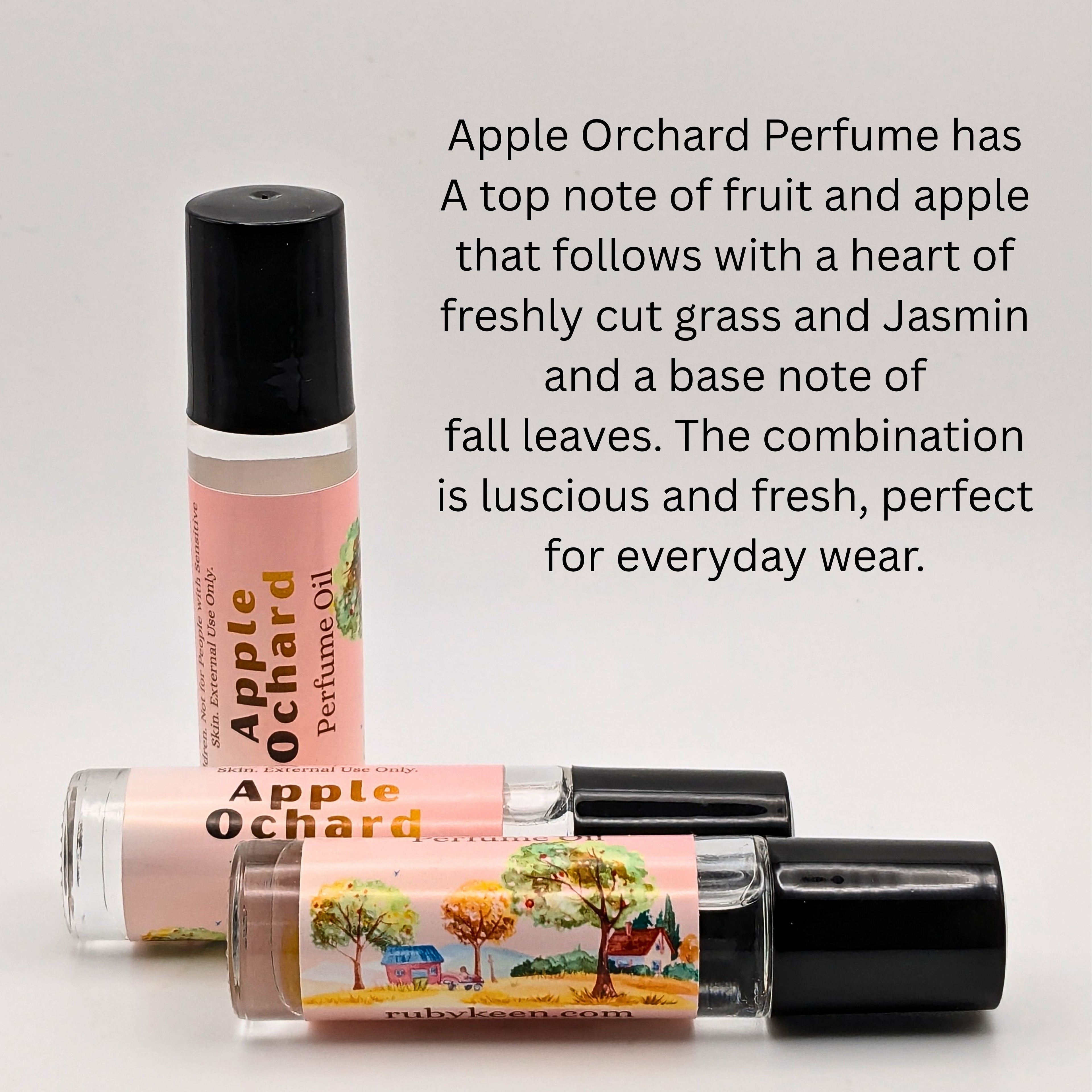 Apple Orchard Perfume Oil | Apple Cider Fragrance | Autumn Scent With Jasmin image 1