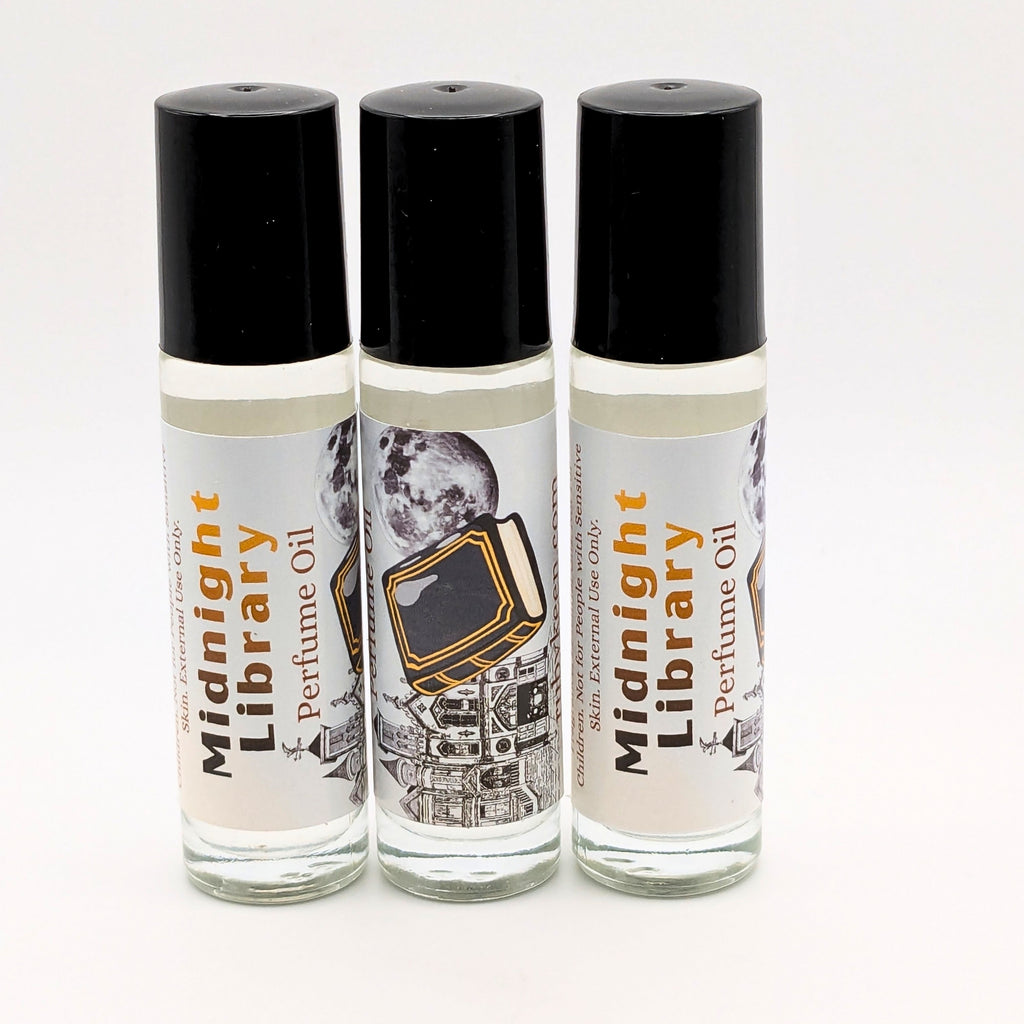 Midnight Library Perfume Oil | Dark Academia Fragrance | Leather, Tobacco image 6