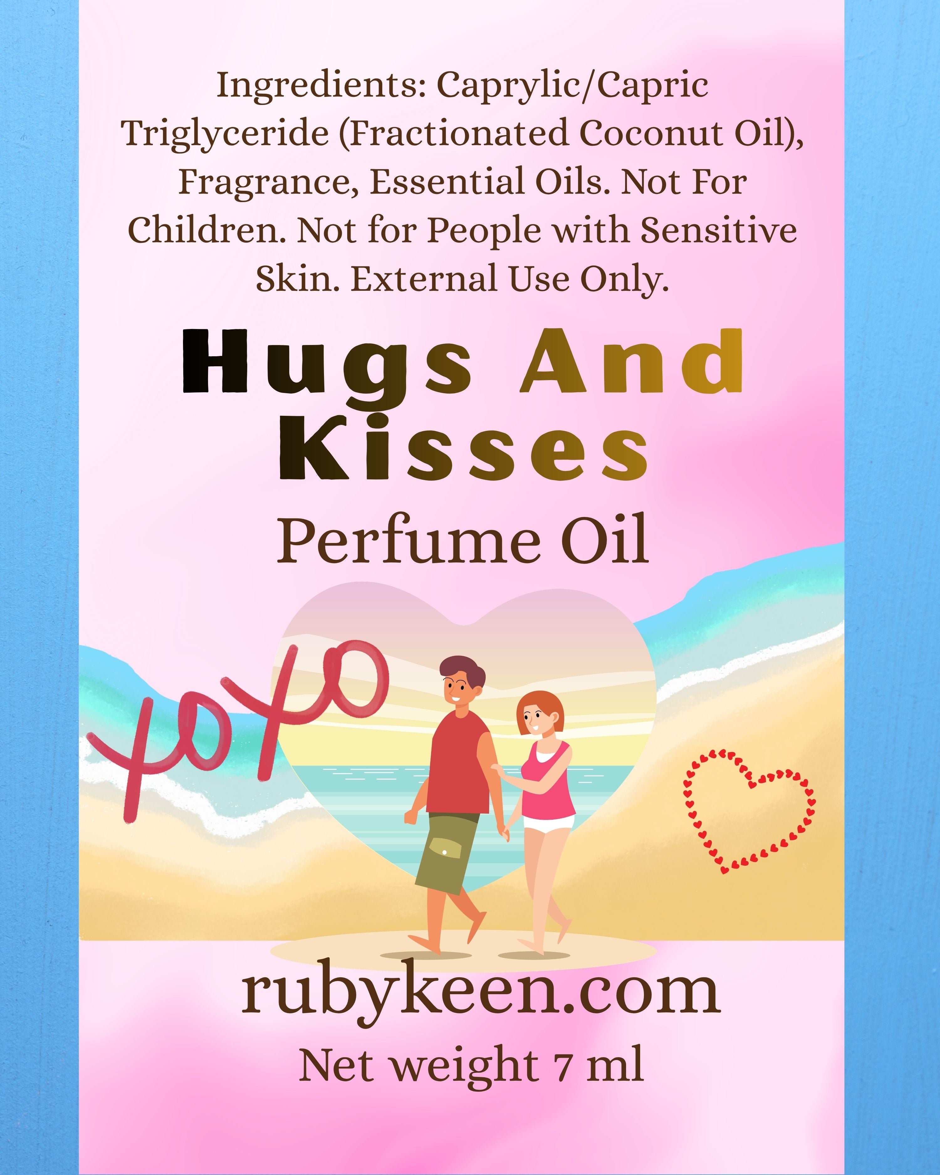 Hugs and Kisses Perfume Oil | Apple, Peach & Vanilla Fragrance image 5