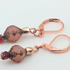 Pink Dainty Dangle Earrings image 4