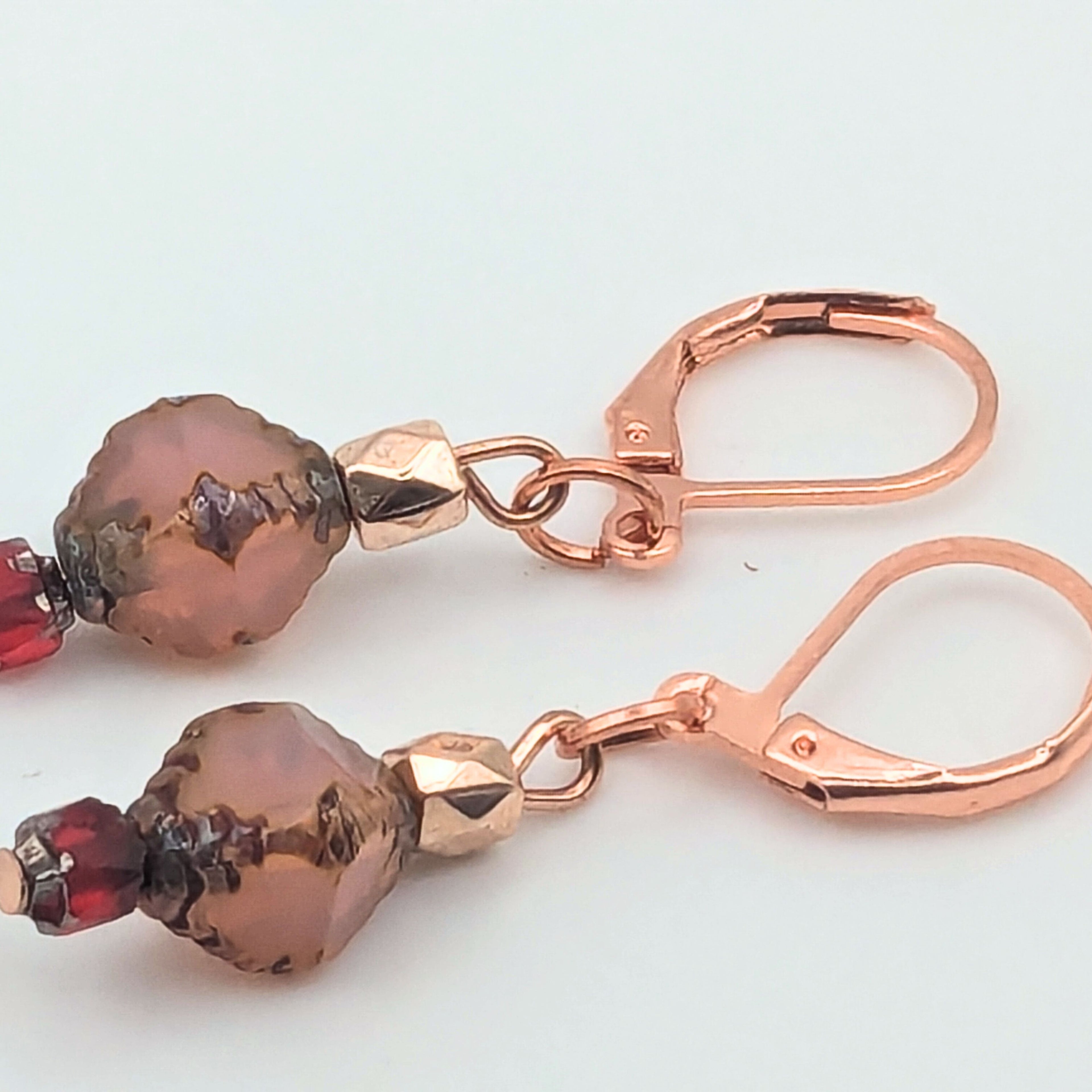 Pink Dainty Dangle Earrings image 4