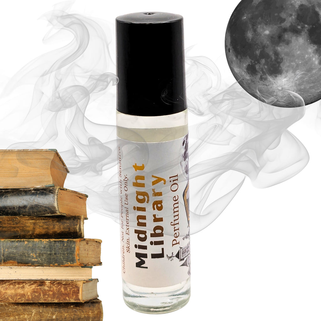 Midnight Library Perfume Oil | Dark Academia Fragrance | Leather, Tobacco image 2