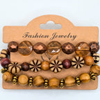 Beaded Bracelets for Women Jewelry Boho Beaded 3 Stacked Set image 3