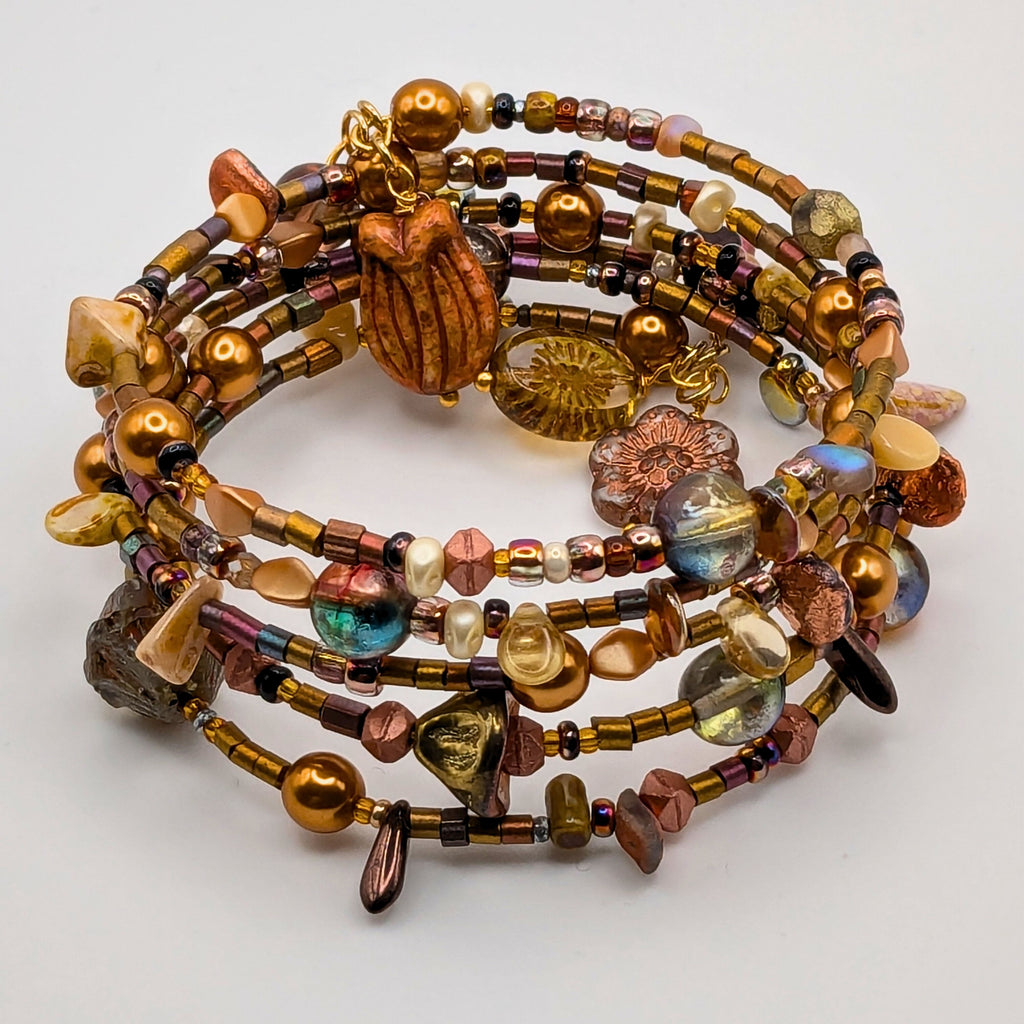 Elegant Fall Beaded Wrap Bracelet image 3