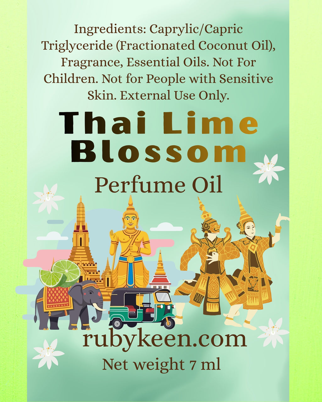 Thai Lime Blossom Perfume Oil | Tropical Lime and Pineapple Fragrance image 5
