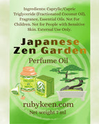 Japanese Zen Garden Perfume Oil | Fresh Green Tea Floral Scent | 7 ml Roll On image 3