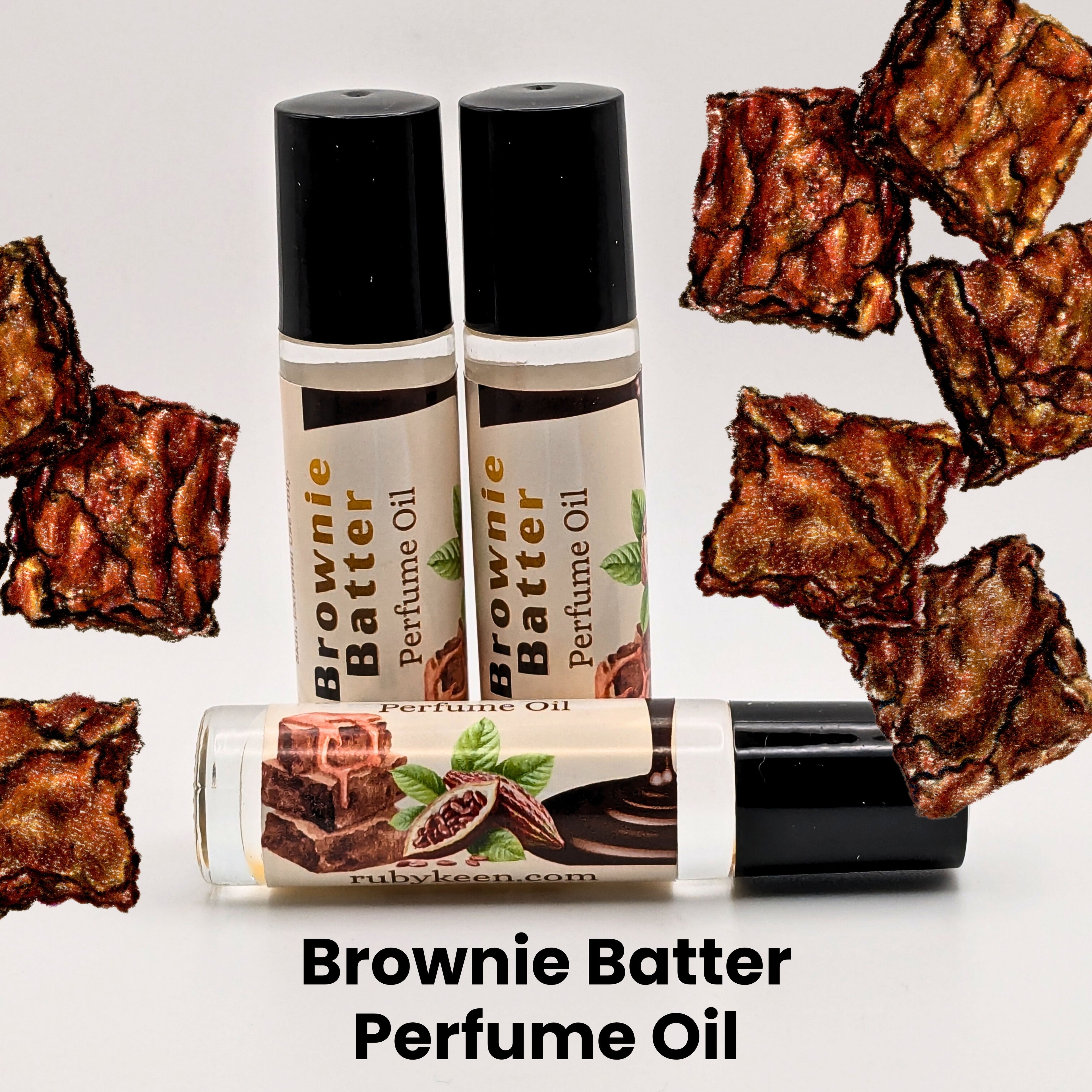 Brownie Batter Perfume Oil | Chocolate Gourmand Layering Scent | 7ml Roll On image 0