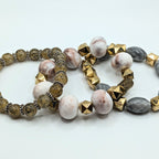 Beaded Bracelets for Women Jewelry Boho Beaded 3 Stacked Set image 1
