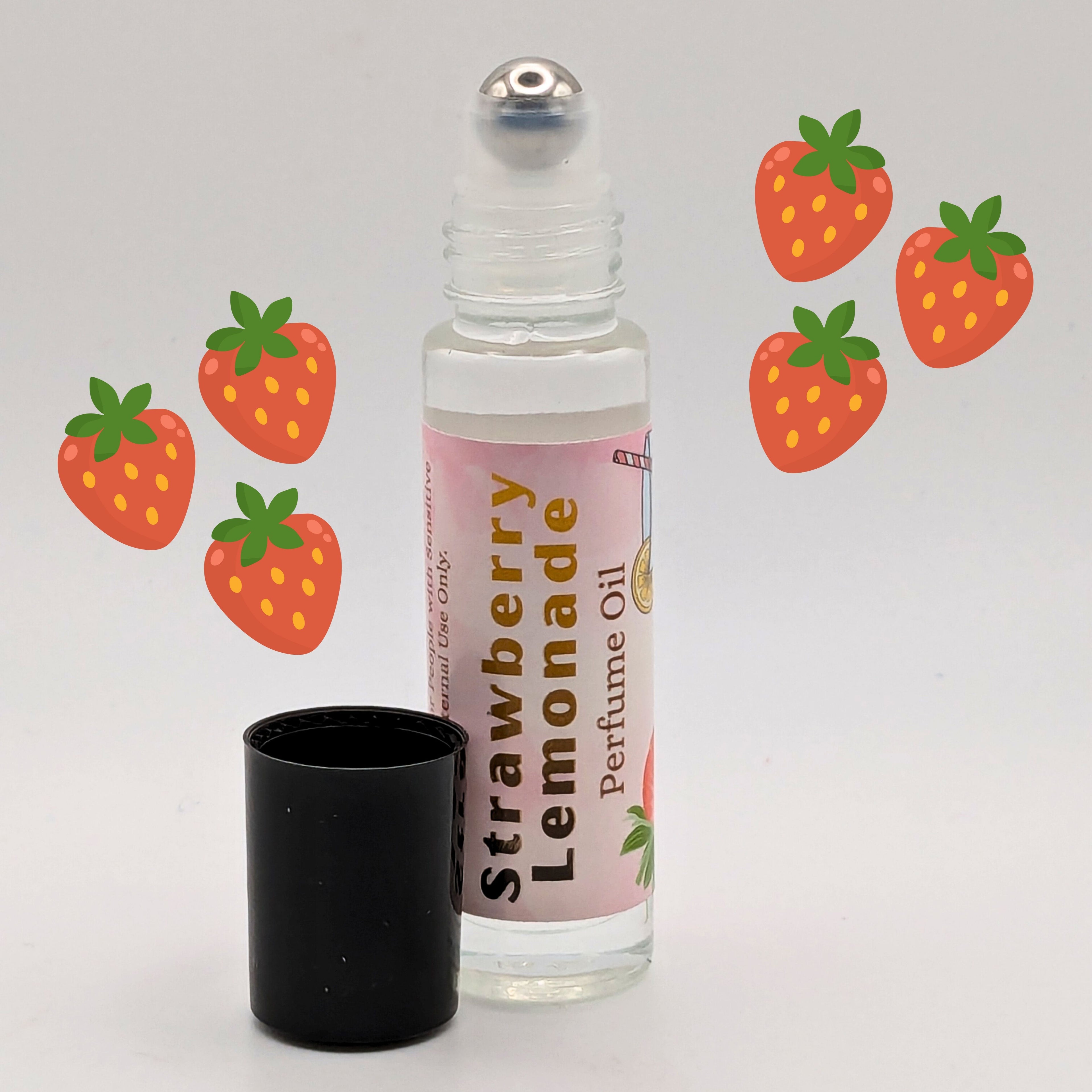 Strawberry Lemonade Perfume Oil | 7ml Fruity Citrus Roll On | Sweet Summer Scent image 3