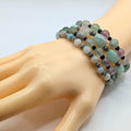Gemstone Beaded Bracelets for Women Jewelry Boho Beaded 4 Stacked Set image 0