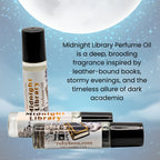 Midnight Library Perfume Oil | Dark Academia Fragrance | Leather, Tobacco image 1