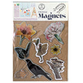 Nature Themed Fridge Magnets Kitchen Decor Fairy Magnets Butterfly, Birds Refrig image 0