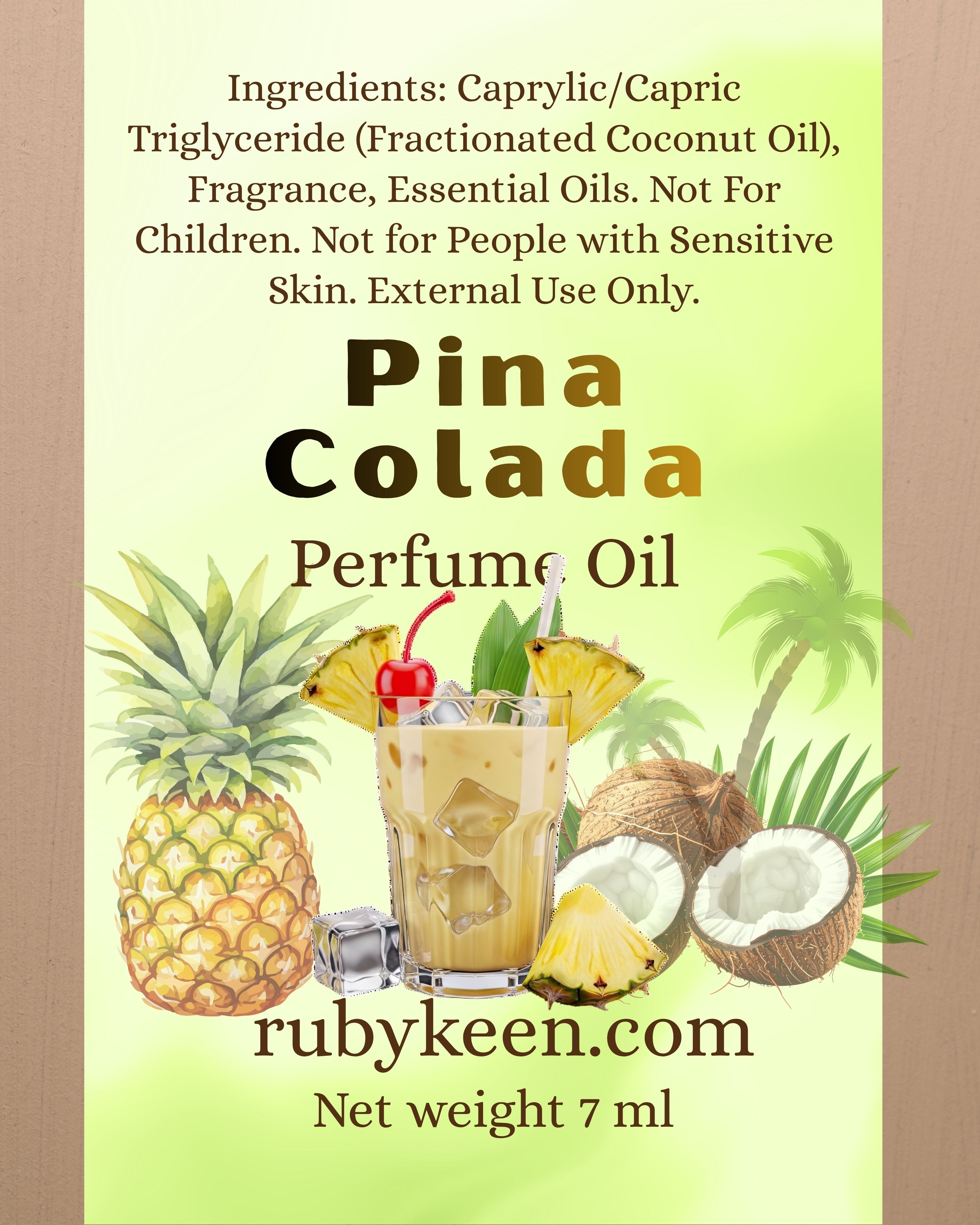 Piña Colada Perfume Oil | Tropical Coconut & Pineapple Fragrance | Beach Scent image 5