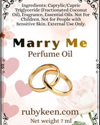Marry Me Perfume Oil Neroli Tuberose| Romantic Vanilla Rollerball (7ml) image 2