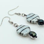 Zebra Stripe Dangle Earrings image 4