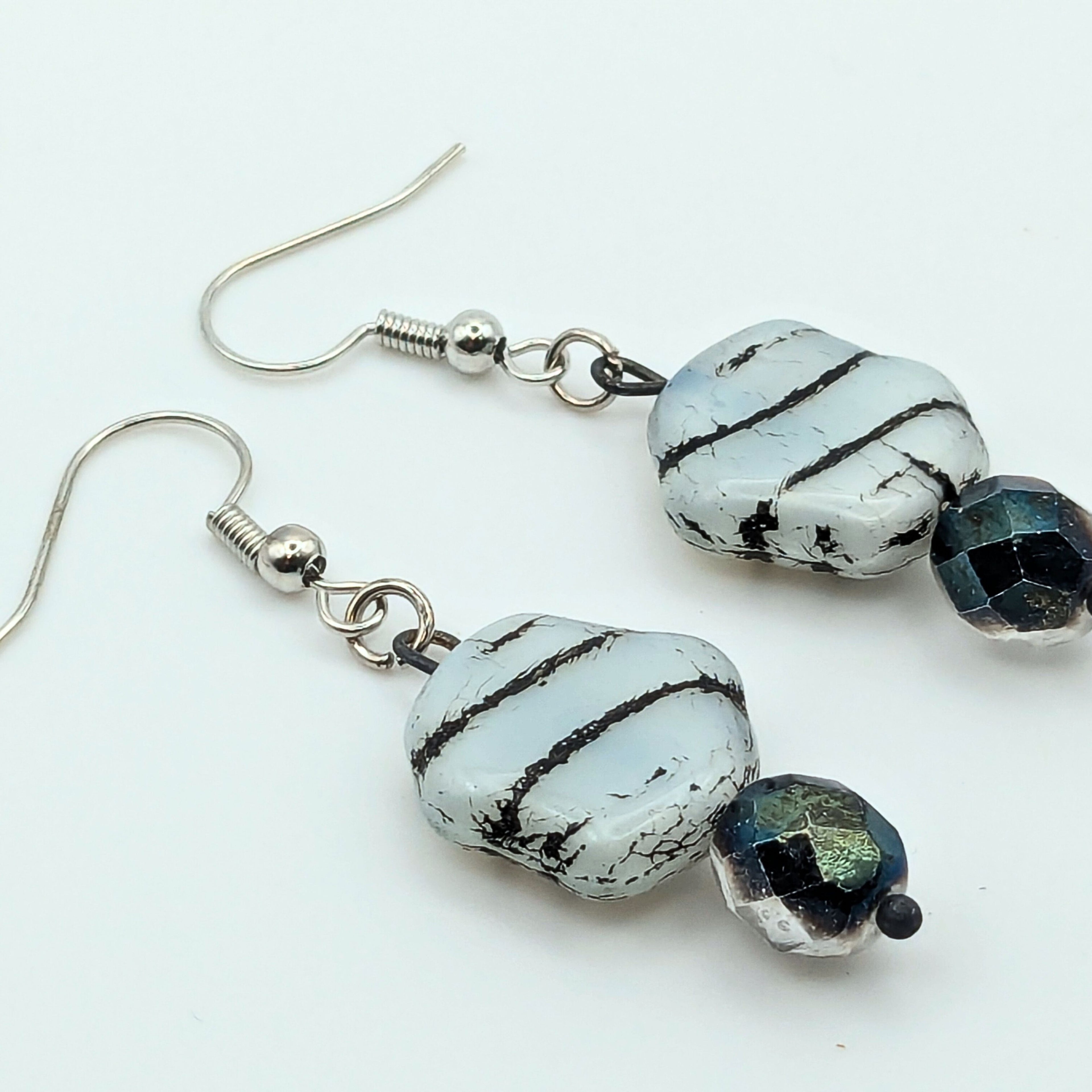 Zebra Stripe Dangle Earrings image 4