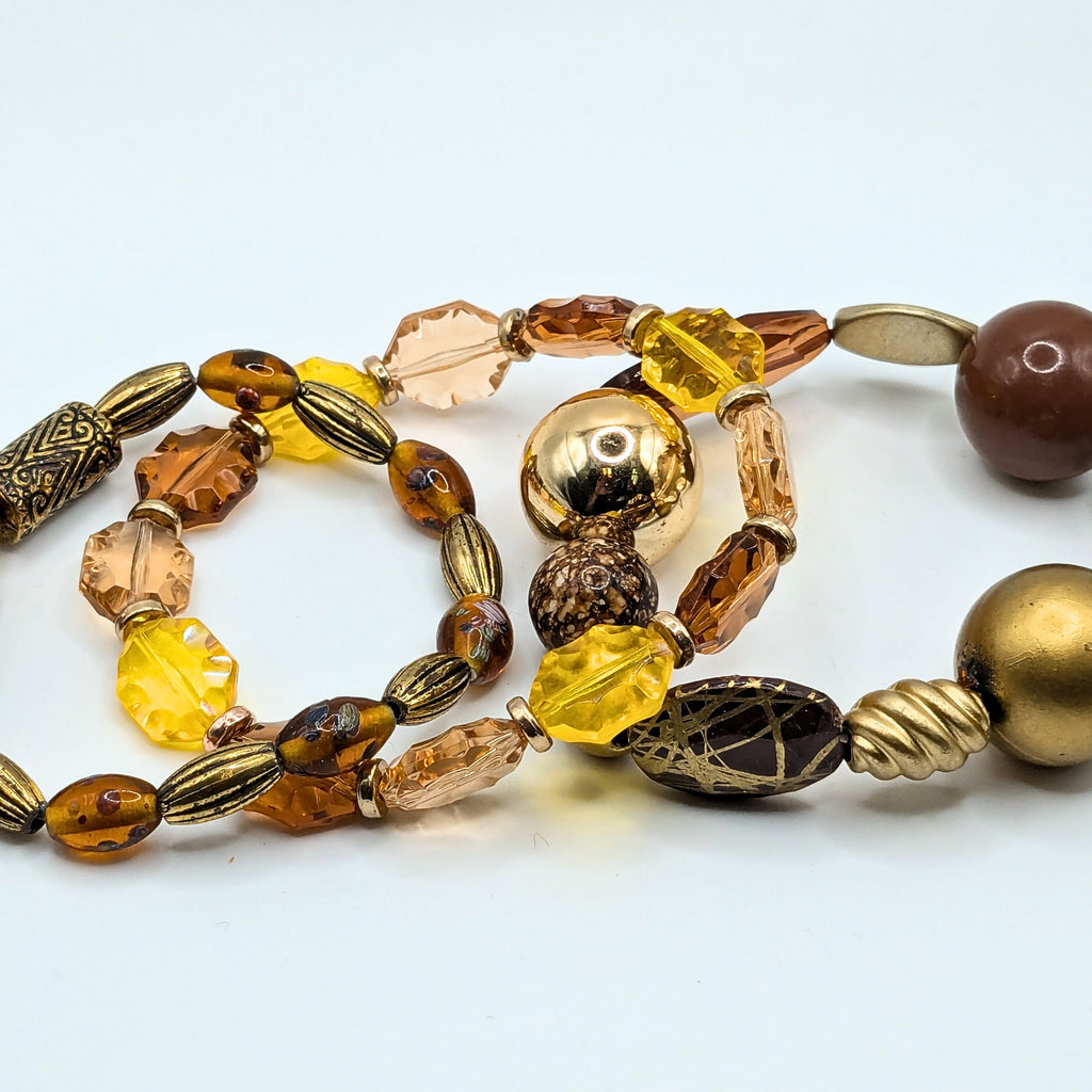 Beaded Bracelets for Women Jewelry Boho Beaded 3 Stacked Set image 4