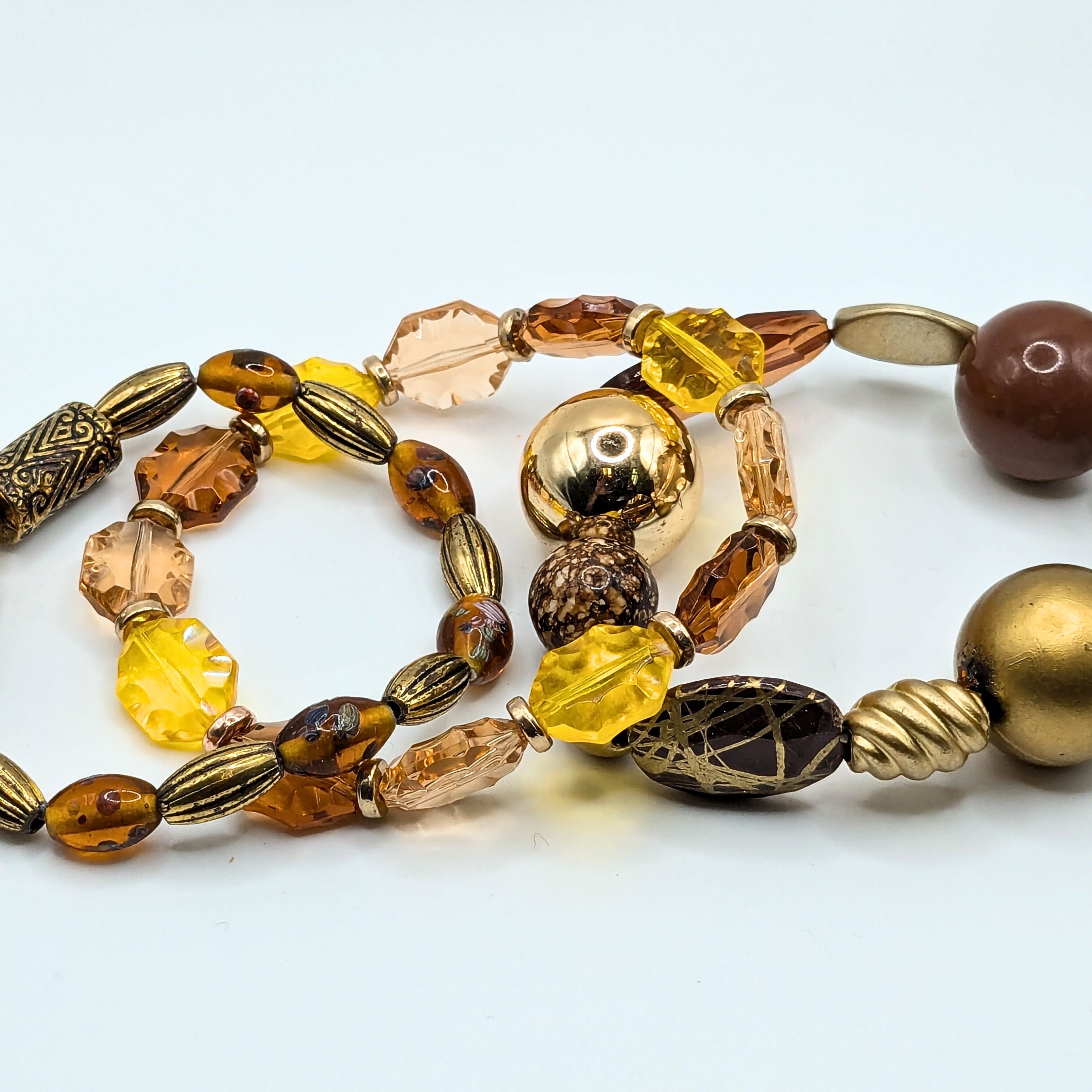 Beaded Bracelets for Women Jewelry Boho Beaded 3 Stacked Set image 4
