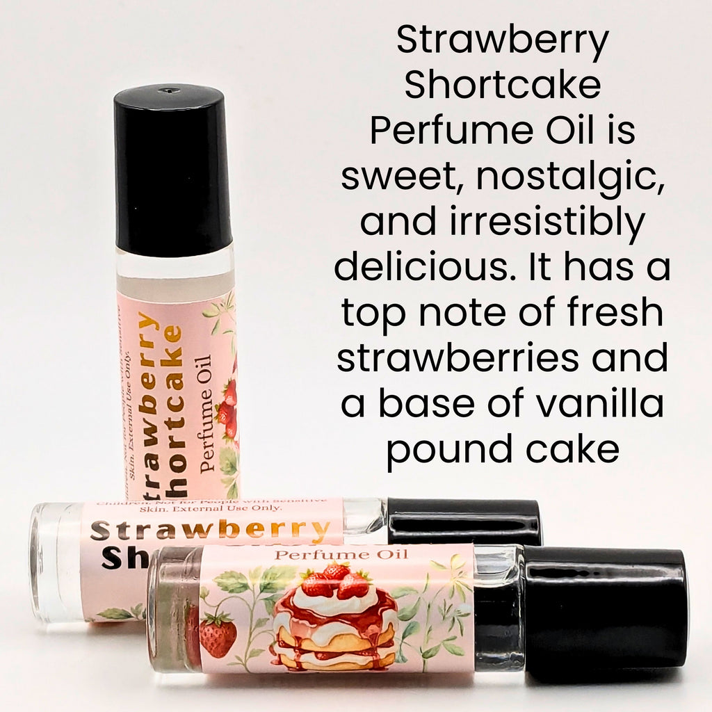 Strawberry Shortcake Perfume Oil | Sweet Fruit and Vanilla Bakery Scent (7ml) image 1