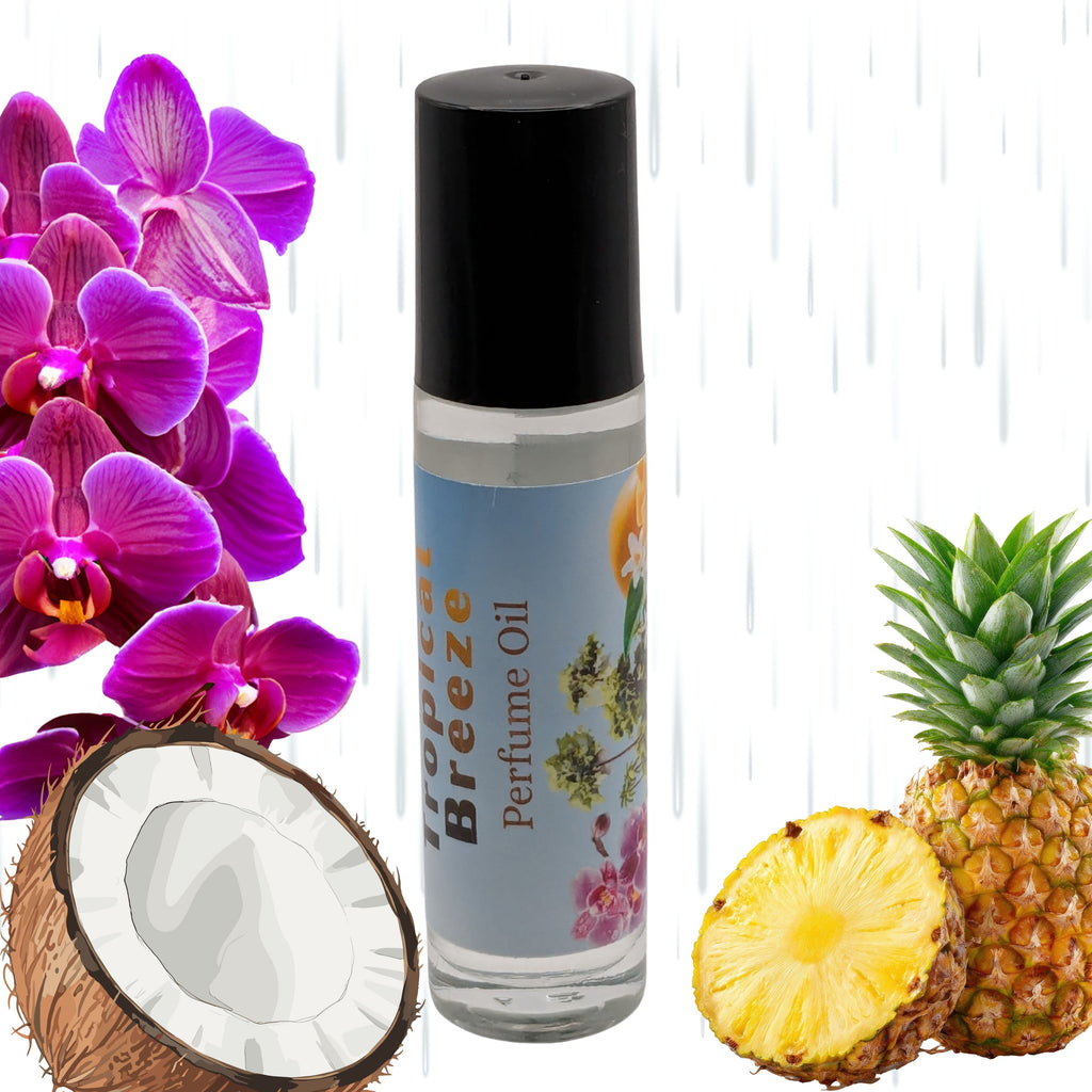 Tropical Breeze Perfume Oil | Summer Beach Fragrance | Orchid Rain image 2