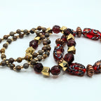Mixed Beaded Bracelets for Women Jewelry Boho Beaded 4 Stacked Set image 1