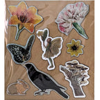 Nature Themed Fridge Magnets Kitchen Decor Fairy Magnets Butterfly, Birds Refrig image 1