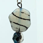 Zebra Stripe Dangle Earrings image 1