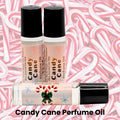 Candy Cane Perfume Oil | Sweet Peppermint Roll On Fragrance | 7 ml Holiday Scent
