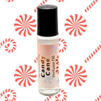 Candy Cane Perfume Oil | Sweet Peppermint Roll On Fragrance | 7 ml Holiday Scent