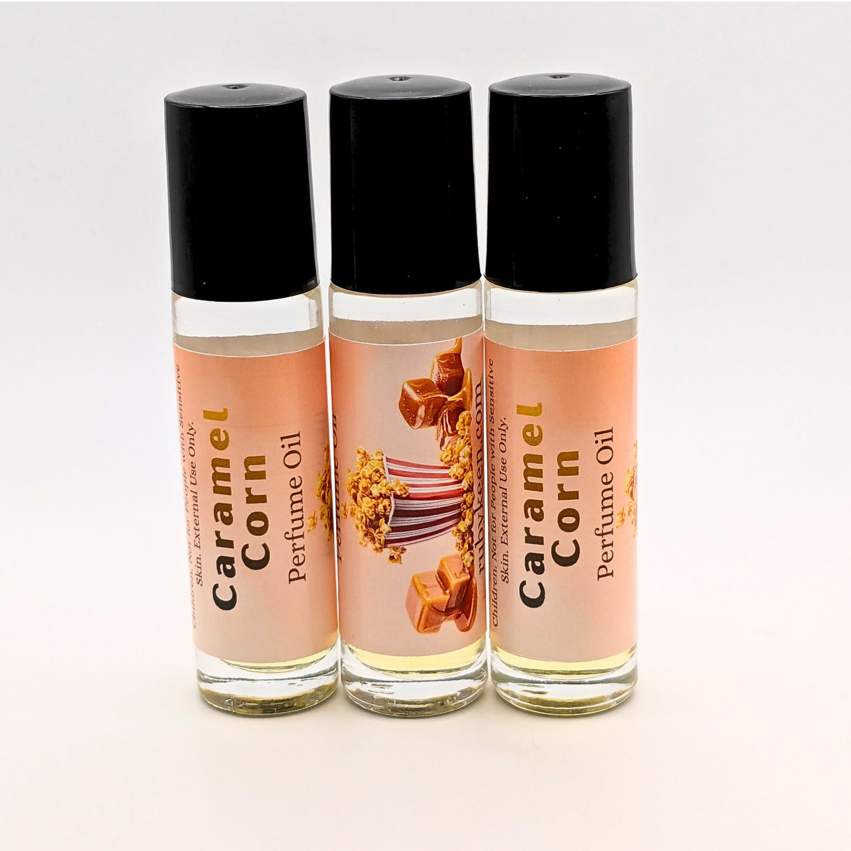 Caramel Corn Perfume Oil | Sweet Gourmand Roll On Fragrance | 7 ml Handmade Bakery Scent | Summer Fair Treat | Cozy Dessert Perfume