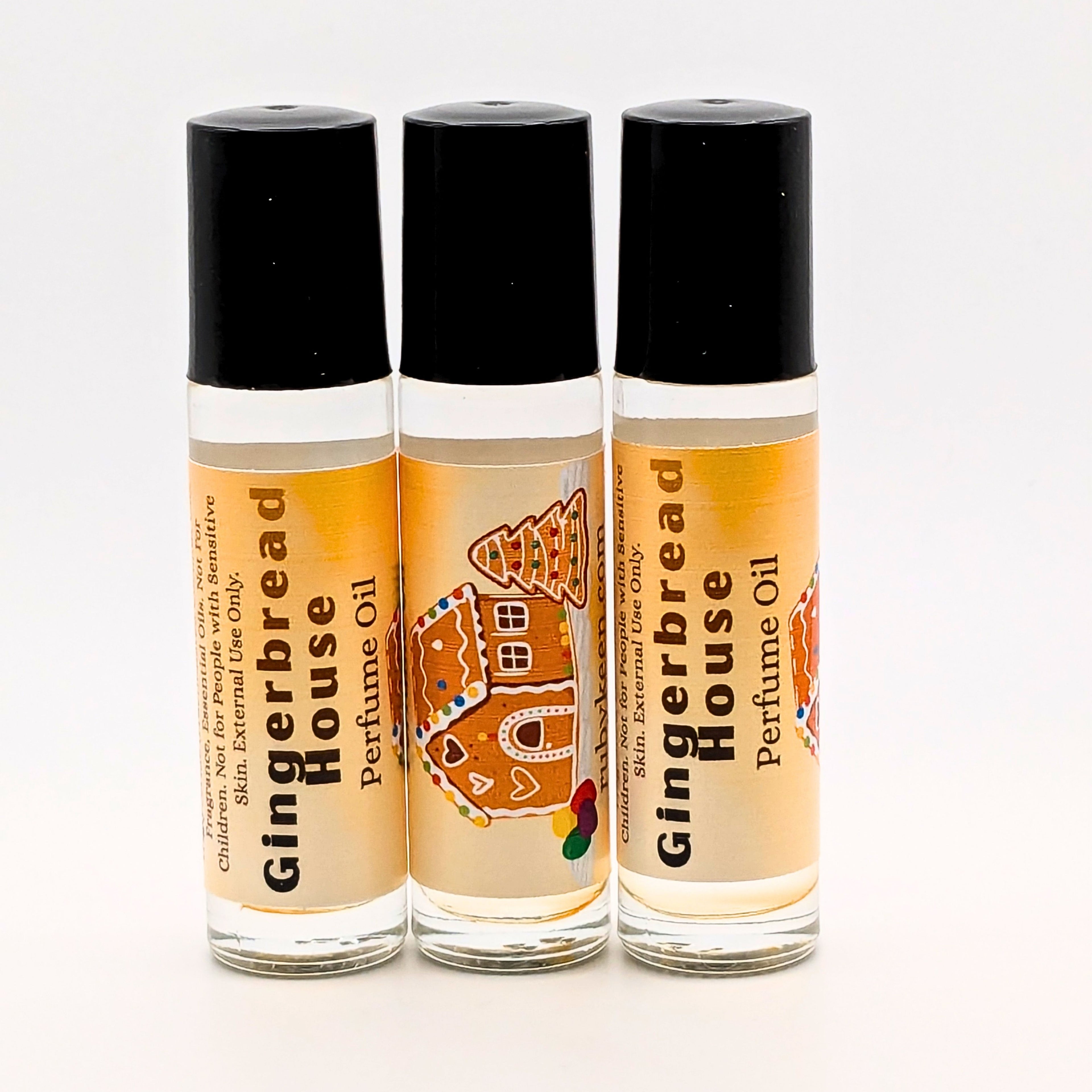 Gingerbread House Perfume Oil | Spiced Vanilla Bakery Roll On Fragrance | 7 ml