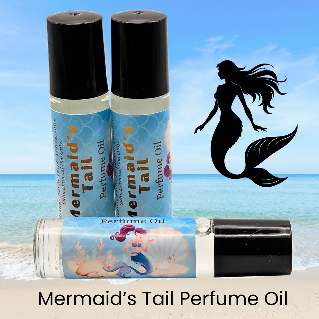 Mermaid's Tail Perfume Oil | Ocean Inspired Fragrance | Melon, Bergamot image 0