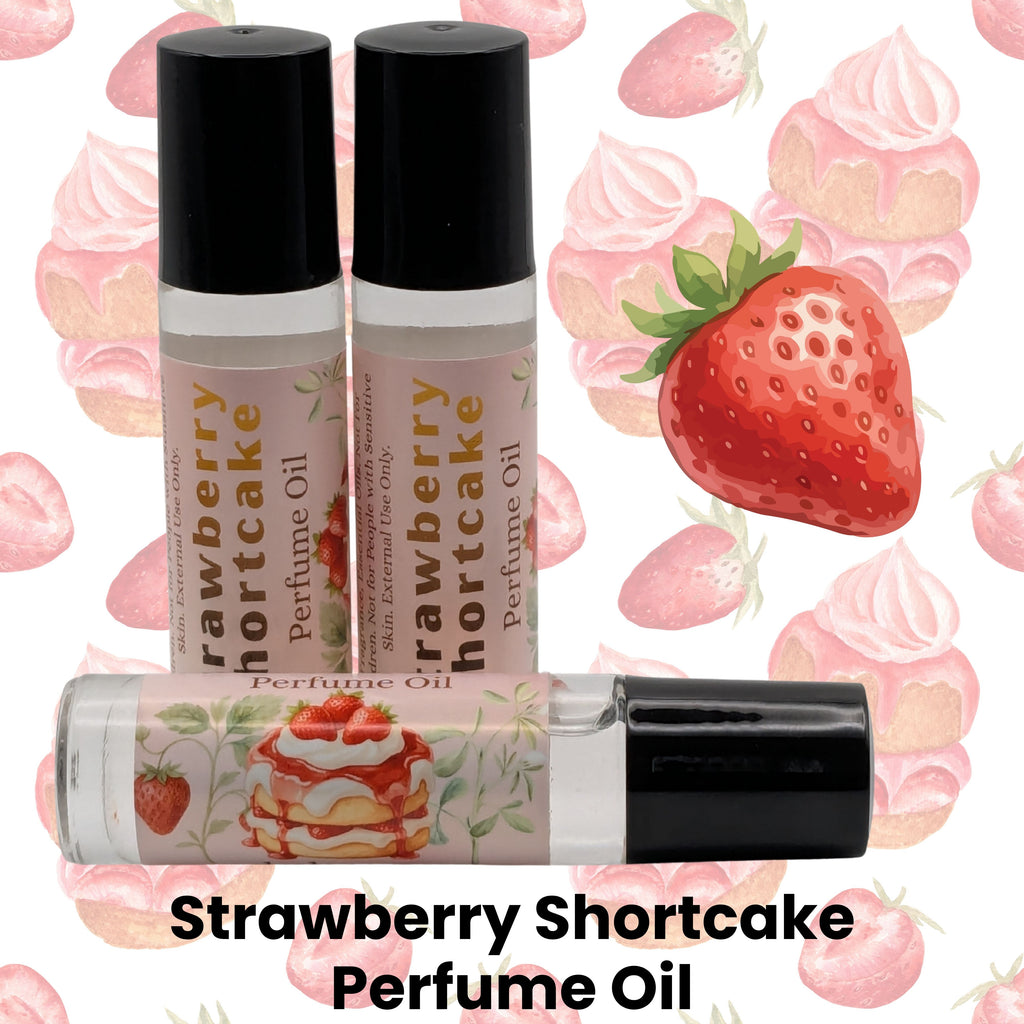 Strawberry Shortcake Perfume Oil | Sweet Fruit and Vanilla Bakery Scent (7ml) image 0