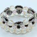 Silver Beaded Bracelets for Women Jewelry Boho Beaded 3 Stacked Set image 0