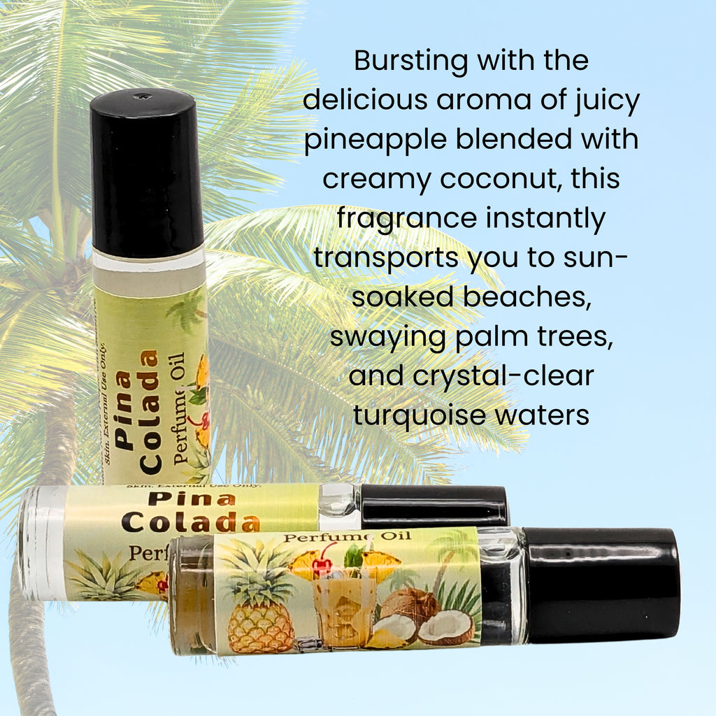 Piña Colada Perfume Oil | Tropical Coconut & Pineapple Fragrance | Beach Scent image 1