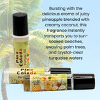 Piña Colada Perfume Oil | Tropical Coconut & Pineapple Fragrance | Beach Scent image 1