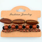 Beaded Bracelets for Women Jewelry Boho Beaded 3 Stacked Set image 3