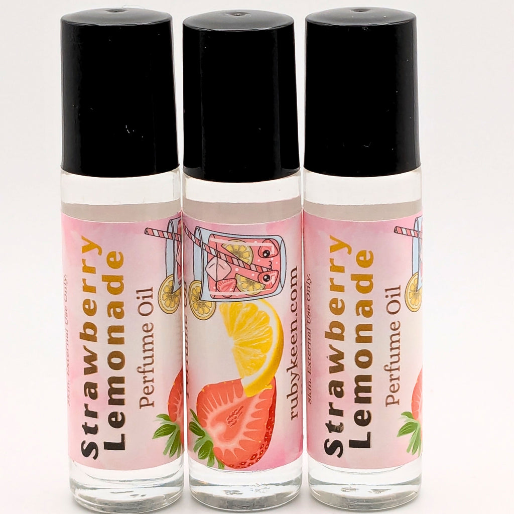Strawberry Lemonade Perfume Oil | 7ml Fruity Citrus Roll On | Sweet Summer Scent image 5