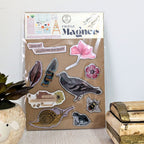 Nature Themed Fridge Magnets Kitchen Decor Flowers Magnets Snails, Birds image 3
