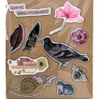 Nature Themed Fridge Magnets Kitchen Decor Flowers Magnets Snails, Birds image 2
