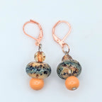 Orange Cream Dangle Earrings image 2