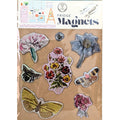 Nature Themed Fridge Magnets Kitchen Decor Miniature Flower Magnets Butterfly Re image 0