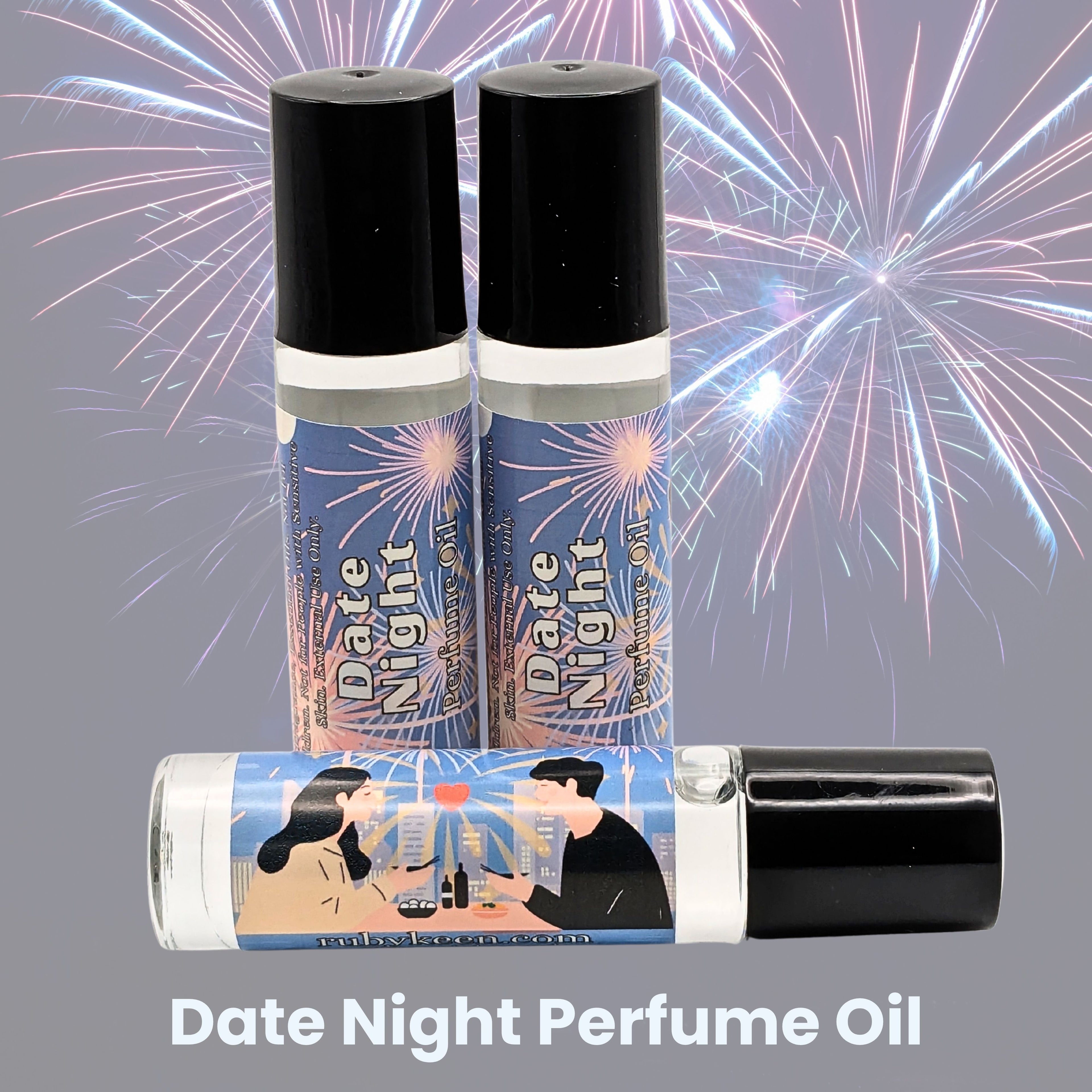 Date Night Perfume Oil | Romantic Peach, Vanilla Sugar and White Floral Scent image 0